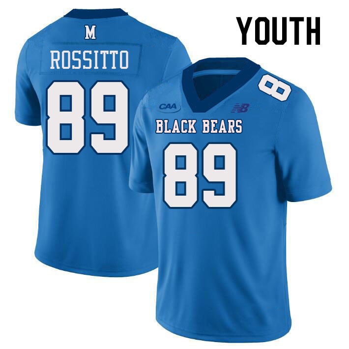 Youth #89 Gianni Rossitto Maine Black Bears College Football Jerseys Stitched Sale-Light Blue